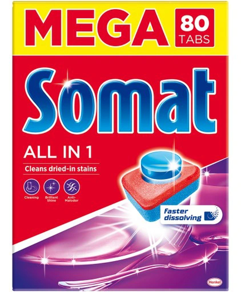 Somat All in 1 Tabletki do Zmywarki Mega 80szt Easy Resize.com 1